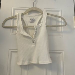 White Princess Polly Crop Top